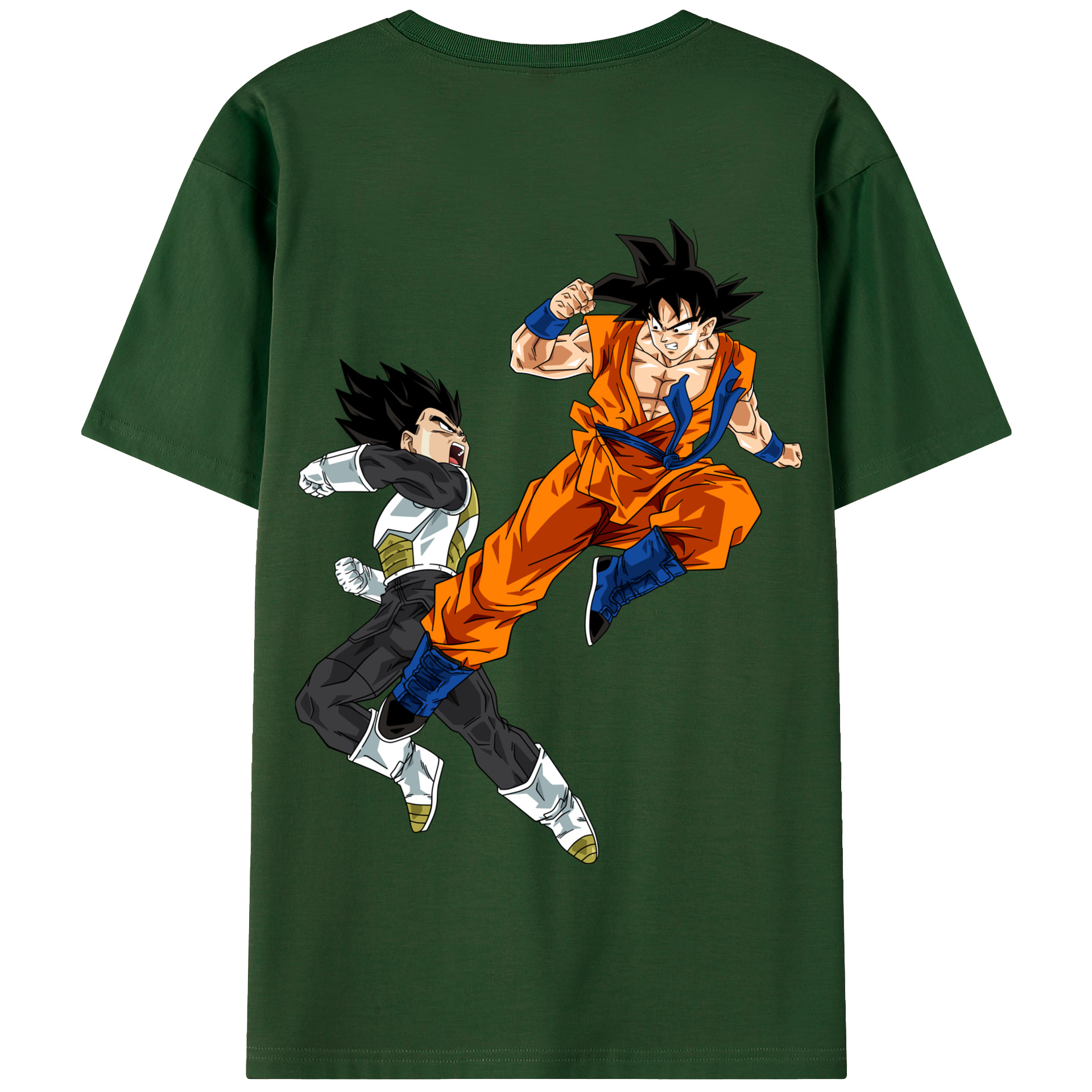 （画像用） ドラゴンボール 孫悟空（そん ごくう）Son Goku カカロット DRAGON BALL Kakarotto 綿100％半袖Tシャツ（背面プリント）